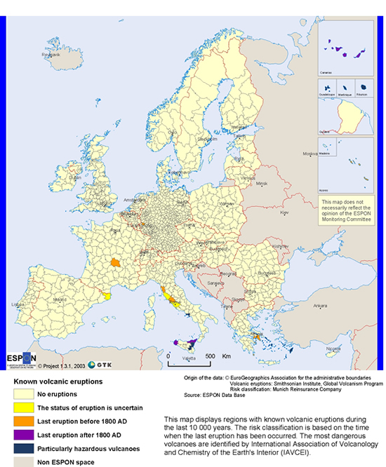 Earthquake Hazard map of Europe