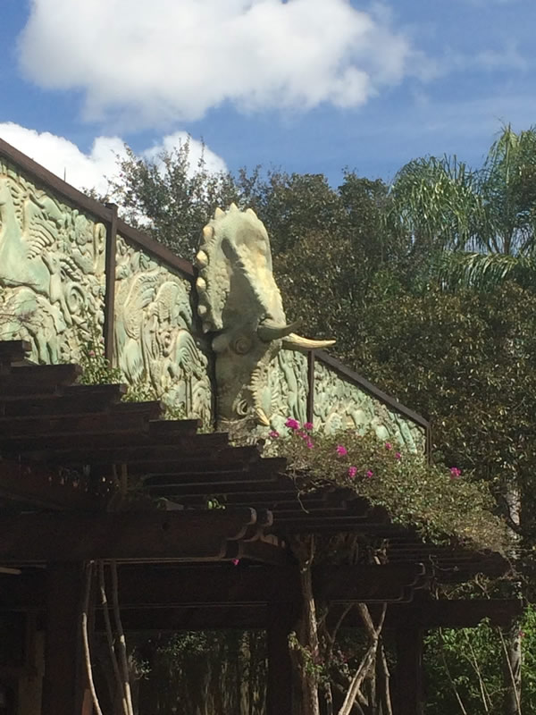 Animal Kingdom Ticket Booth Triceratops