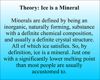 Geology fact about ice