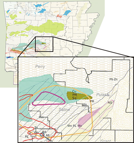 Bauxite location map