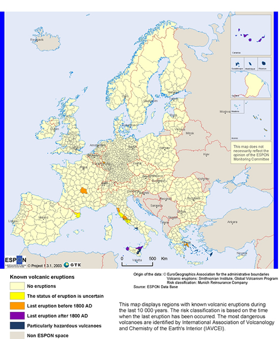 Earthquake Hazard map of Europe