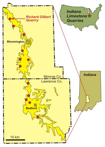 Salem Limestone Map